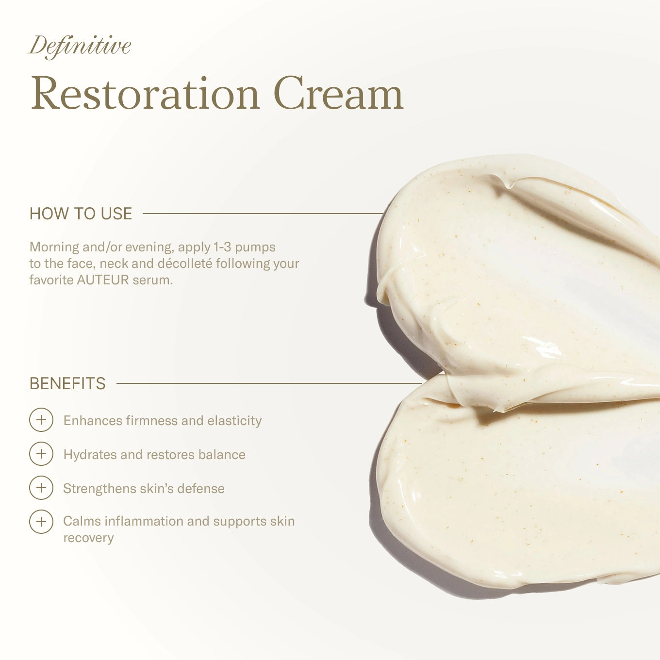 AUTEUR Definitive Restoration Cream journey travel size