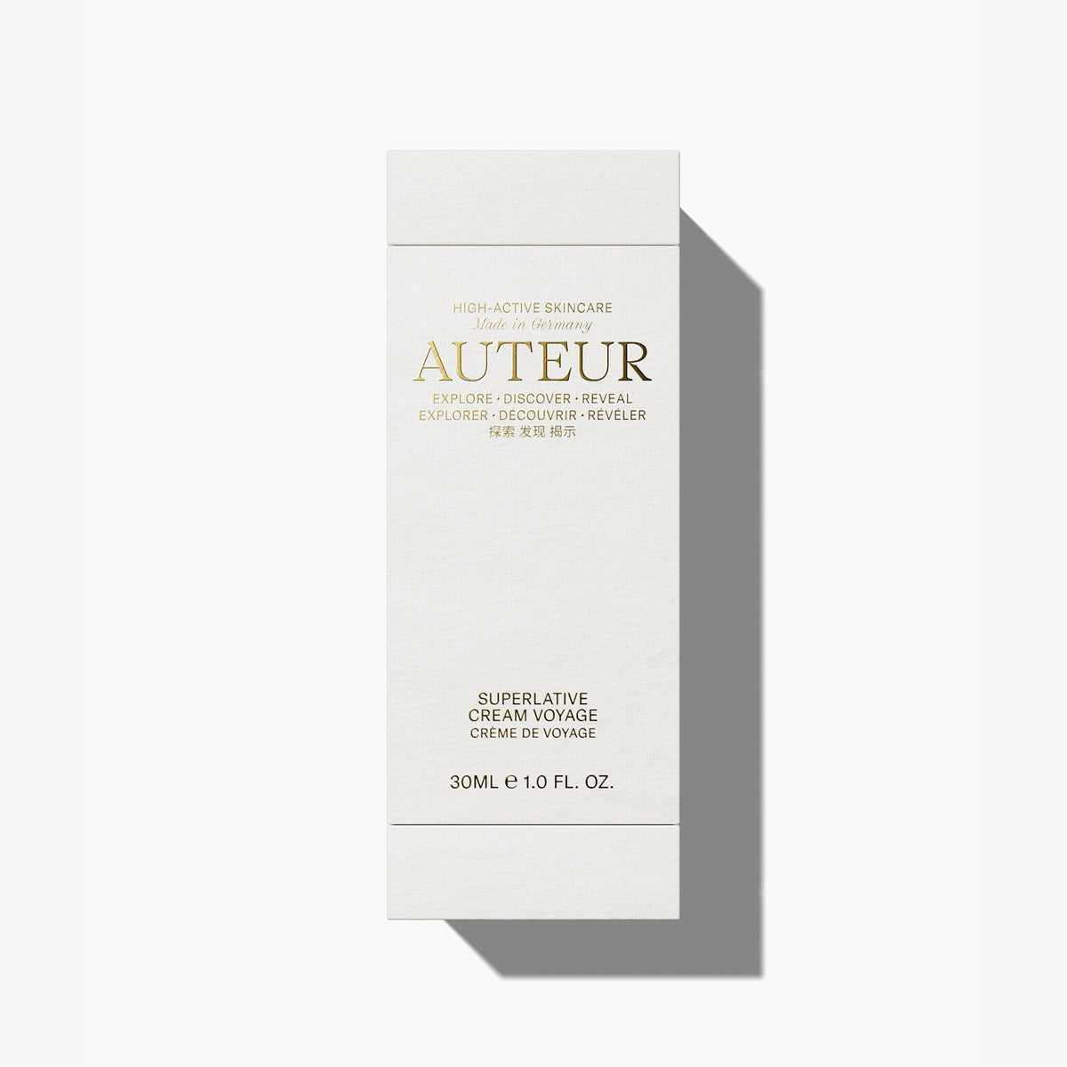 AUTEUR Superlative Cream Voyage editorial lifestyle shot